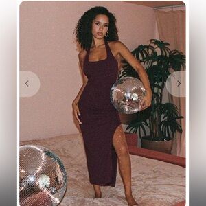 L Space London dress in Merlot xs NWT